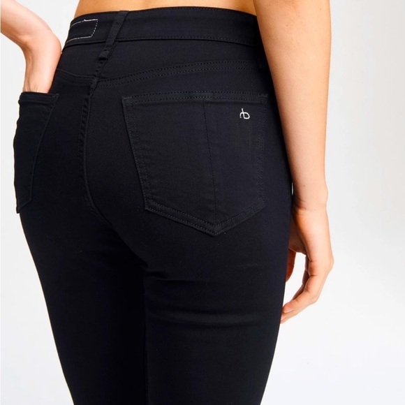 rag & bone Nina High-Rise Ankle Skinny - No Fade Black *NWT* - Picture 5 of 9
